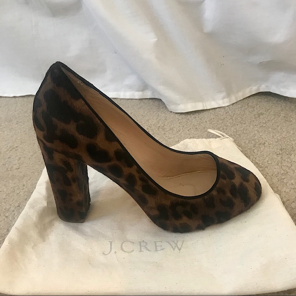 JCREW CALF HAIR PUMPS